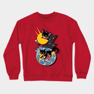 Cats in Space Crewneck Sweatshirt